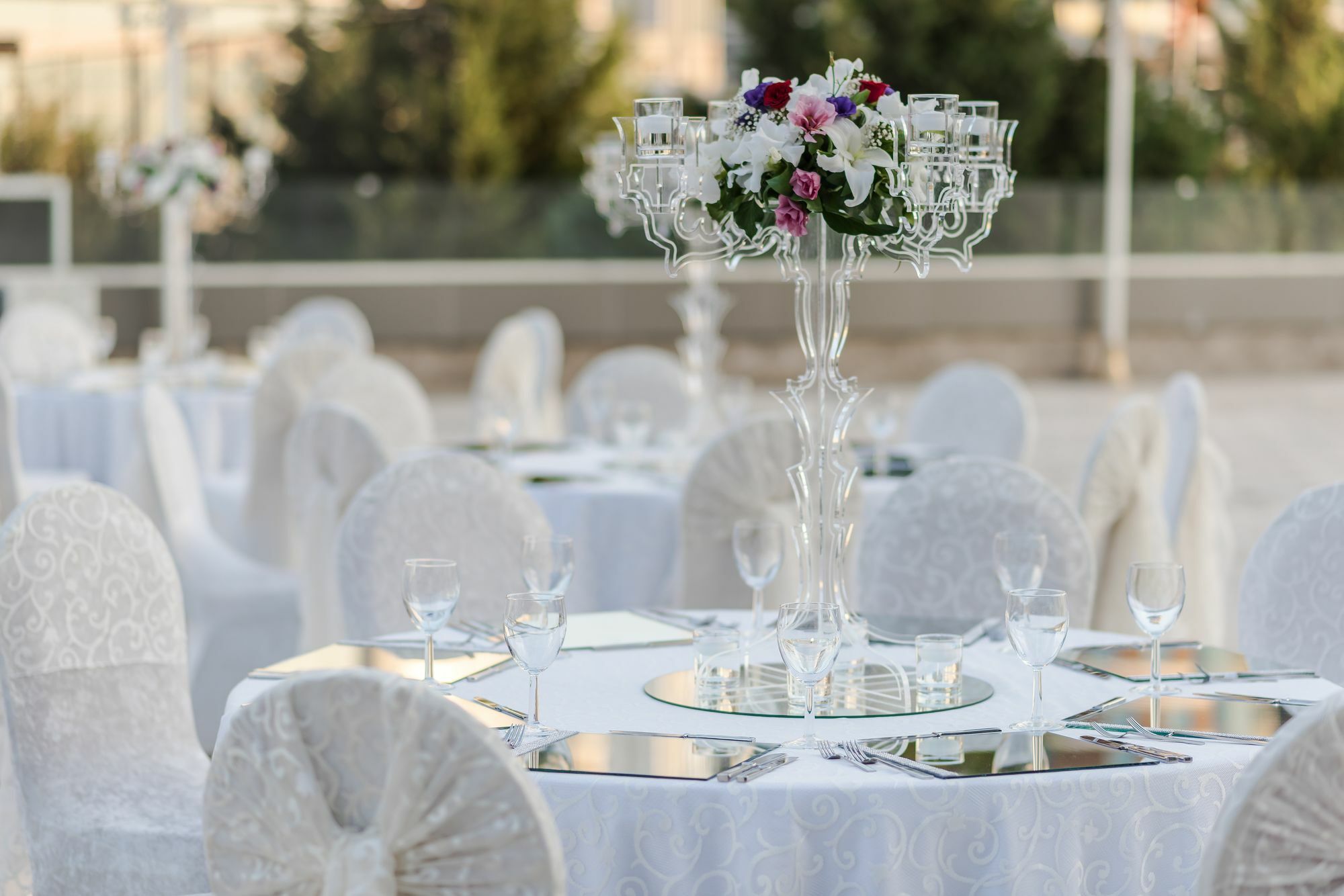 Downtown Ankara Hotel Bagian luar foto A table set for a wedding reception